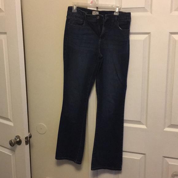 Dark blue jean denim pants size 8 - Picture 1 of 3